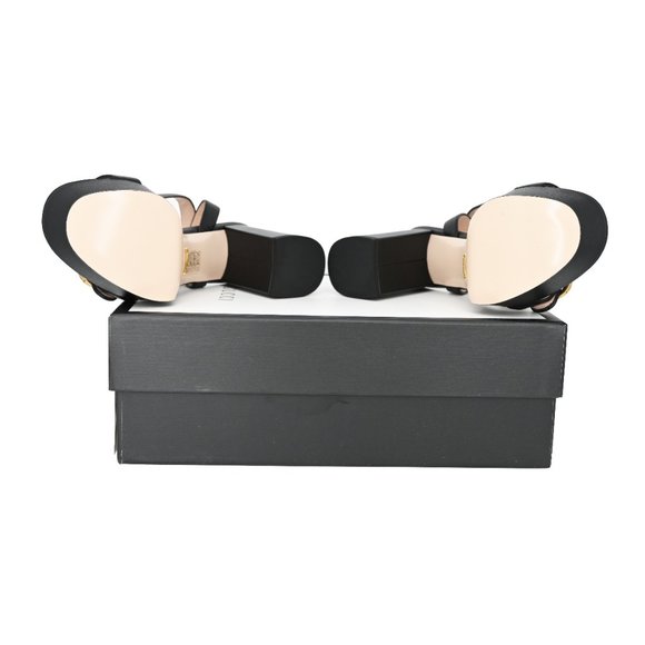 Gucci GG Marmont Leather Platform Sandals - Picture 9 of 14